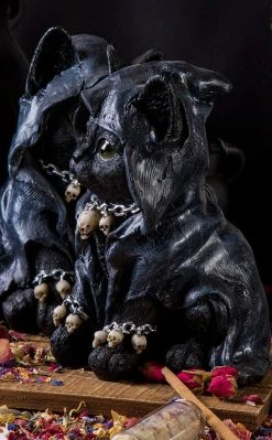 Gothic Gifts Cat Witch Statue Home & Gifts