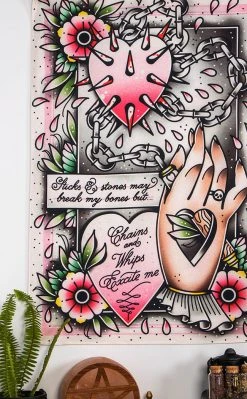 Drop Dead Gorgeous Chains & Whips Tapestry Home & Gifts