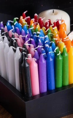 Chakra Mini Candles | 100 Pack | Unscented 10 Chakra Mini Candles | 100 Pack | Unscented