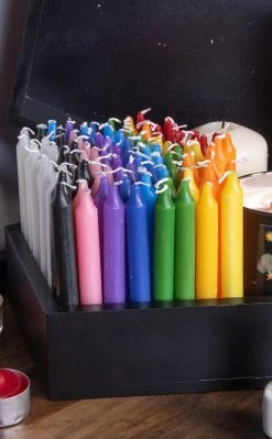 Chakra Mini Candles | 100 Pack | Unscented 11 Chakra Mini Candles | 100 Pack | Unscented