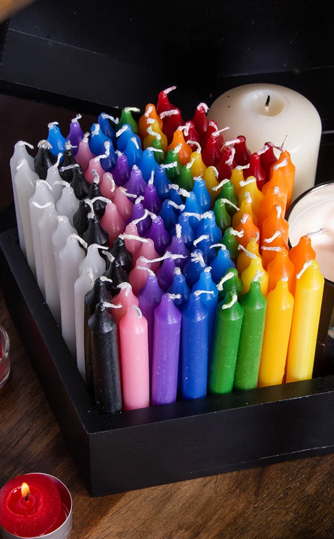 Chakra Mini Candles | 100 Pack | Unscented 3 Chakra Mini Candles | 100 Pack | Unscented
