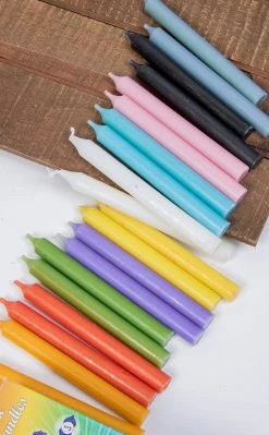 Witchcraft Chakra Mini Candles | 20 Pack | Unscented
