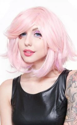 Rockstar Wigs Champagne Pink Bobbed Wig Beauty 8 Rockstar Wigs Champagne Pink Bobbed Wig Beauty