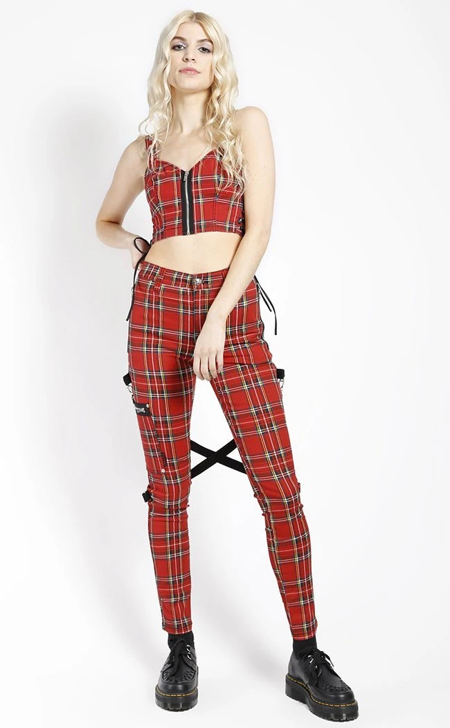 Tripp NYC Clothing Chaos Tartan Bondage Pants 4 Tripp NYC Clothing Chaos Tartan Bondage Pants