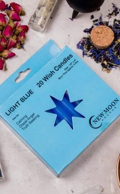 Chime Spell Candles 20 Pack - Light Blue Sale