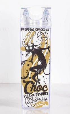 Drop Dead Gorgeous Choc Fulla Demons Milk Carton Drink Bottle Home & Gifts