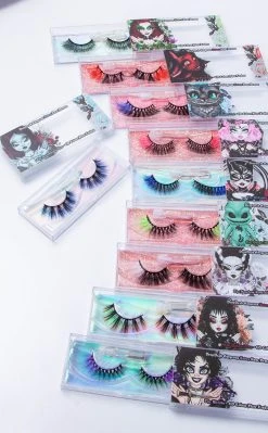 Rose Demon Colour Flare Lashes | The Poisonous One