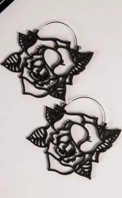 TB Comin' Up Roses Plug Hoops | Earrings Jewellery