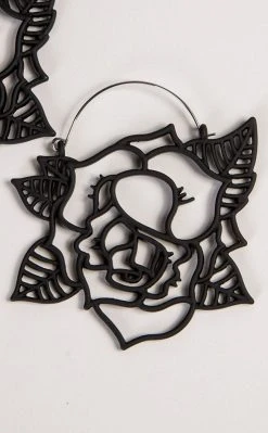 TB Comin' Up Roses Plug Hoops | Earrings Jewellery