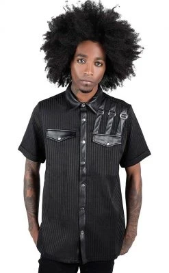 Killstar Corporate Hell Shirt | Pinstripe Clothing