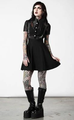Tragic Beautiful Cosplay ???? Sales Shop 17 Killstar Cosmic Katy Suspender Dress