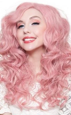 Rockstar Wigs Beauty Cosplay 22" Milkshake Pink Lace Front Wig