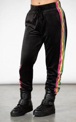 Killstar Coven Chill Velour Joggers Clothing