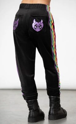 Killstar Coven Chill Velour Joggers Clothing