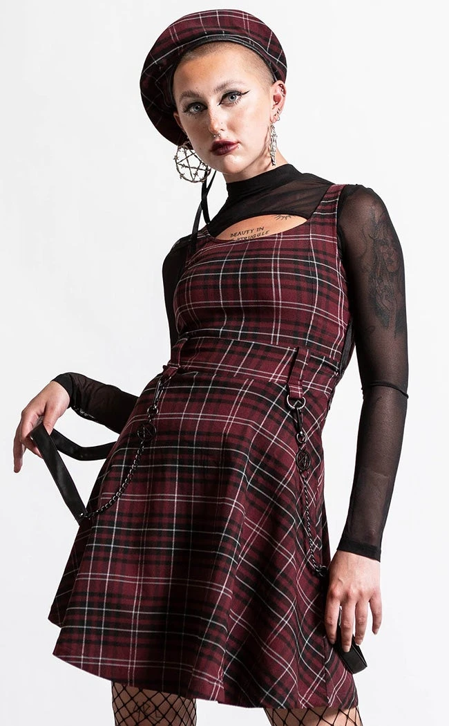 Killstar Crash Skater Dress | Blood Tartan 3 Killstar Crash Skater Dress | Blood Tartan