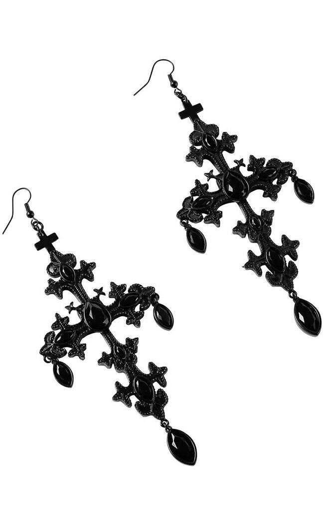 Killstar Crossed Desire Earrings | Black Accessories 4 Killstar Crossed Desire Earrings | Black Accessories