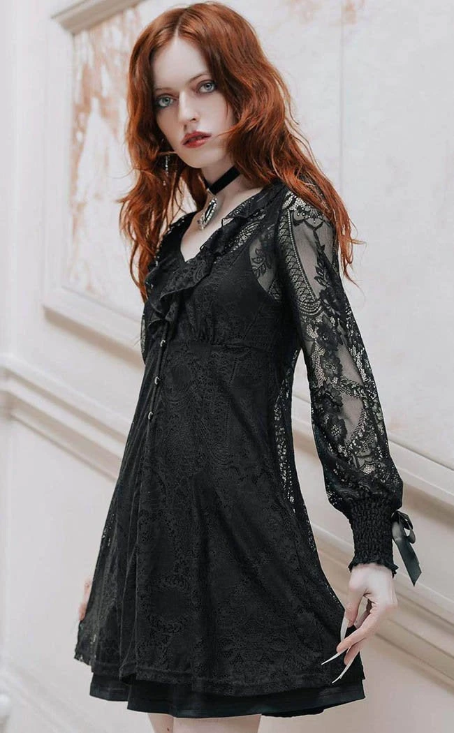 Killstar Cybele Lace Dress | Black 3 Killstar Cybele Lace Dress | Black