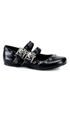 Demonia DAISY-03 Black Flats Shoes