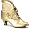 Funtasma DAME-05 Gold Pu-Lace Boots