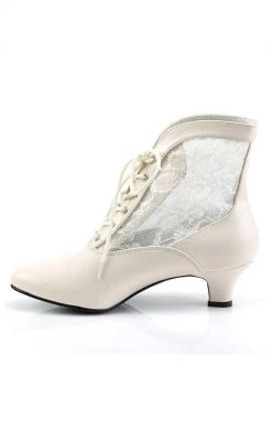 Funtasma DAME-05 Ivory Pu-Lace Boots