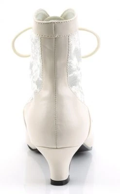 Funtasma DAME-05 Ivory Pu-Lace Boots