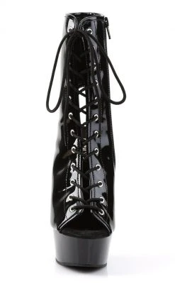 Pleaser Pole Shoes DELIGHT-1016 Black Ankle Boots