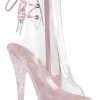 Pleaser DELIGHT-1018C Clear/Opal Multi Glitter Heels Pole Shoes 1 Pleaser DELIGHT-1018C Clear/Opal Multi Glitter Heels Pole Shoes