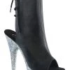 Pleaser DELIGHT-1018LG Silver Multi Glitter Boots Pole Shoes