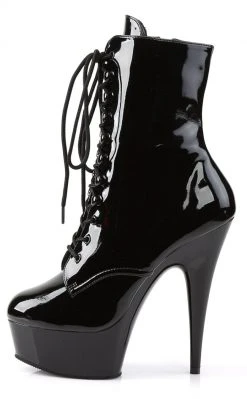 Pleaser DELIGHT-1020 Black Patent Ankle Boots (Au Stock) 9 Pleaser DELIGHT-1020 Black Patent Ankle Boots (Au Stock)
