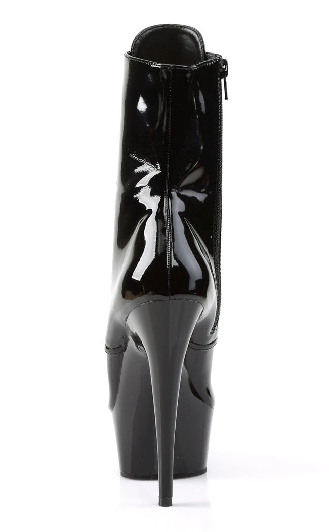 Pleaser DELIGHT-1020 Black Patent Ankle Boots (Au Stock) 6 Pleaser DELIGHT-1020 Black Patent Ankle Boots (Au Stock)