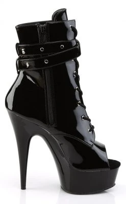 Pleaser Pole Shoes DELIGHT-1033 Black Ankle Boots