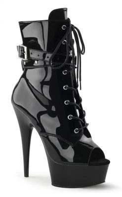 Pleaser Pole Shoes DELIGHT-1033 Black Ankle Boots
