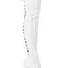 Pleaser Pole Shoes DELIGHT-3063 White Thigh High Boots
