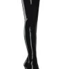 Pleaser Pole Shoes DELIGHT-4000 Black Stretch Super Long Boots