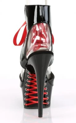 Pleaser DELIGHT-600-14FH Black Patent Heels Pole Shoes