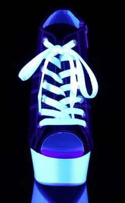 Pleaser Pole Shoes DELIGHT-600SK-01 Black Canvas Heels