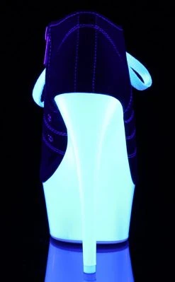 Pleaser Pole Shoes DELIGHT-600SK-01 Black Canvas Heels