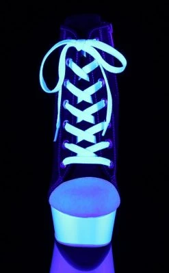 Pleaser DELIGHT-600SK-02 Black Canvas Heels