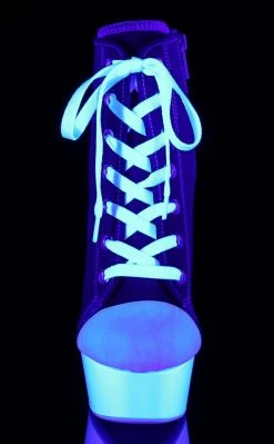 Pleaser DELIGHT-600SK-02 Red Canvas Heels Pole Shoes