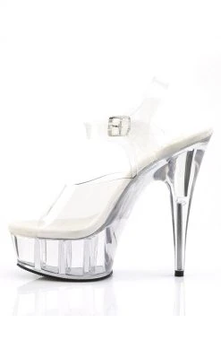 Pleaser Pole Shoes DELIGHT-608 Clear Heels