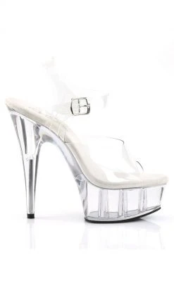 Pleaser Pole Shoes DELIGHT-608 Clear Heels
