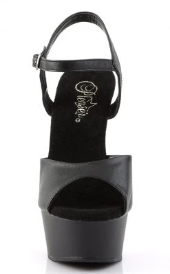 Pleaser Pole Shoes DELIGHT-609 Black Matte Heels