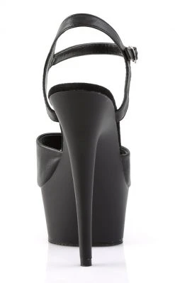 Pleaser Pole Shoes DELIGHT-609 Black Matte Heels