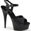 Pleaser Pole Shoes DELIGHT-609 Black Matte Heels