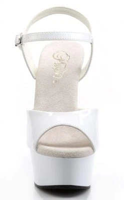 Pleaser Pole Shoes DELIGHT-609 White Heels