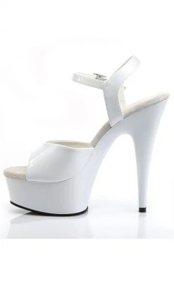 Pleaser Pole Shoes DELIGHT-609 White Heels