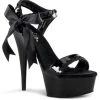 Pleaser DELIGHT-615 Black Heels Pole Shoes