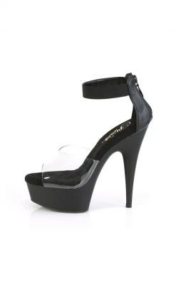 Pleaser DELIGHT-624 Clear/Black Heels Pole Shoes 9 Pleaser DELIGHT-624 Clear/Black Heels Pole Shoes