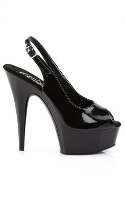 Pleaser DELIGHT-654 Black Heels