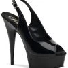 Pleaser DELIGHT-654 Black Heels
